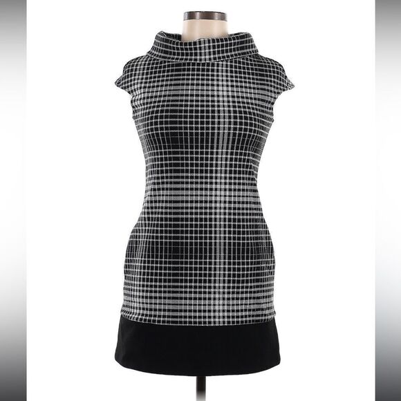 Express Black and White Tunic Dress Size Small - Picture 1 of 8